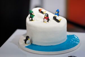 Snowy Penguin Cake